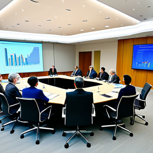 Home 21 A diverse group of professionals from various ethnicities, including scientists, policymakers, and community leaders, engaged in a serious and collaborative discussion around a large, modern conference table. They are wearing modest business suits and appropriate professional attire. The background is a sophisticated, well-lit conference room with large digital displays showing abstract data visualizations related to global climate. The atmosphere is one of focused problem-solving and international cooperation. perfect anatomy, correct proportions, natural pose, well-formed hands, proper finger count, natural body proportions, professional photography, high quality, safe for work, appropriate content, fully clothed, professional, family-friendly.
