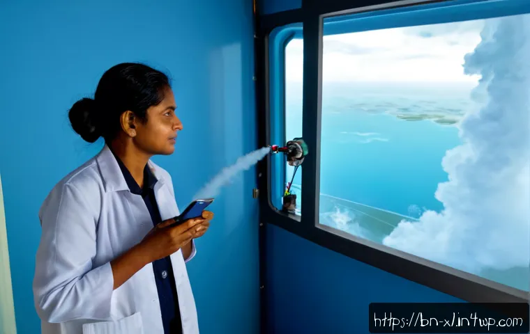 기후 엔지니어링의 기술적 한계와 윤리 - Photorealistic climate engineering research facility in coastal Bangladesh, a Bengali woman scientis...